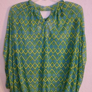 Ashley Stewart Women Poncho Blouse